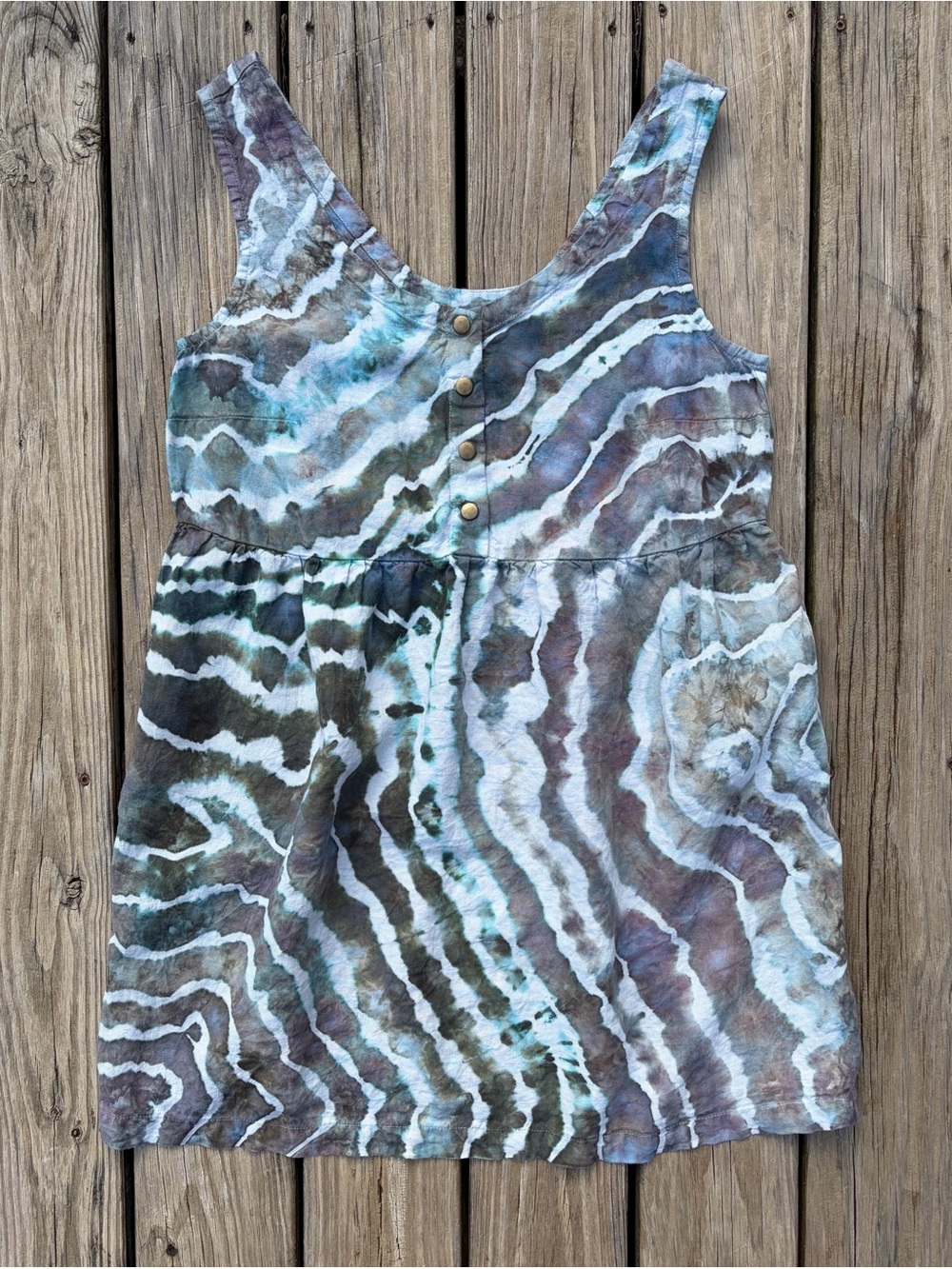 Ice Dyed notPERFECTLINEN Valley Dress - Pockets